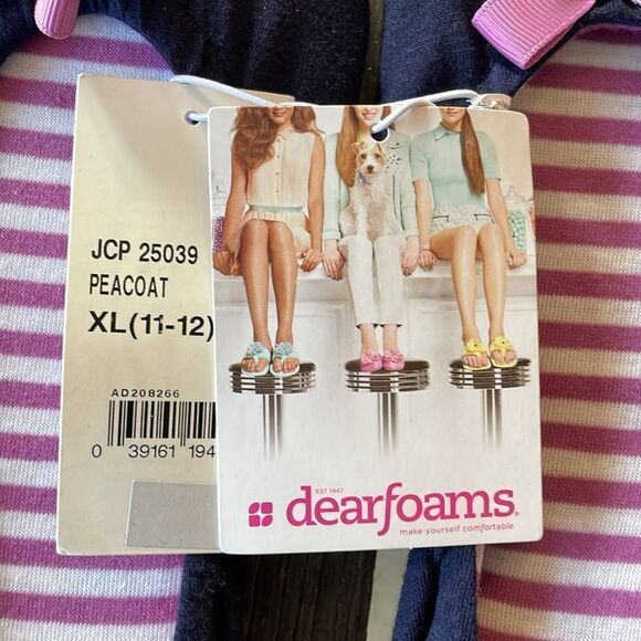 NWT Dearfoams Cushioned Slip Resistant Slippers Size XL - Picture 2 of 6